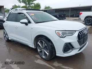 2020 Audi Q3 S line Premium Plus z VIN WA1EECF37L1078293, wystawiony jako IAAI lot #42158322 z przebiegiem 56 345 mil mil oraz . Historia ofert i sprzedaży dostępna na DreamBid. Obrazek 1.