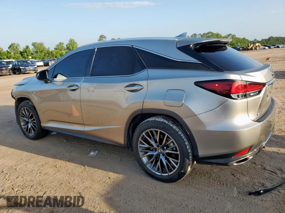 2021 Lexus RX 350 F Sport with VIN 2T2YZMDA1MC299525, listed as a Copart auction lot 60696385 with 41,633 mi miles and Salvage title. Bid and sale history available at DreamBid. Image 2.