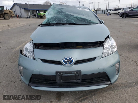2014 Toyota Prius Four with VIN JTDKN3DUXE1813646, listed as a Copart auction lot 49413175 with 0 mi miles and Salvage Title. Bid and sale history available at carsss.com. Image 5.