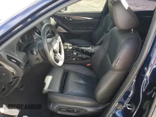 2022 Infiniti Q50 Red Sport 400 with VIN JN1FV7DP4NM370267, listed as a Copart auction lot 45451545 with 46,313 mi miles and Salvage Title. Bid and sale history available at DreamBid. Image 7.