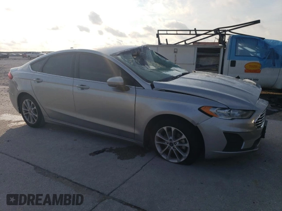 2020 Ford Fusion SE with VIN 3FA6P0HDXLR143531, listed as a Copart auction lot 55091345 with Not provided miles and Salvage title. Bid and sale history available at DreamBid. Image 4.