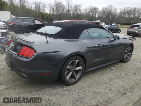 2017 Ford Mustang V6 with VIN 1FATP8EM5H5305551, listed as a Copart auction lot 43912635 with 62,271 mi miles and Salvage Title. Bid and sale history available at carsss.com. Image 3.