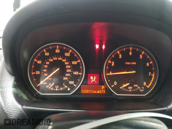 2012 BMW 1 Series 135i with VIN WBAUN7C5XCVM25801, listed as a Copart auction lot 45159375 with 120,817 mi miles and Salvage title. Bid and sale history available at DreamBid. Image 9.
