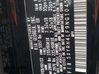2022 Kia Sorento EX z VIN 5XYRH4LF9NG104561, wystawiony jako Copart lot #85367444 z przebiegiem 51 908 mil mil oraz Szkoda całkowita • Salvage title. Historia ofert i sprzedaży dostępna na DreamBid. Obrazek 13.
