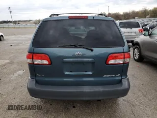 2001 Toyota Sienna LE with VIN 4T3ZF13C21U354424, listed as a Copart auction lot 50260675 with 235,787 mi miles and Non Repairable. Bid and sale history available at carsss.com. Image 6.
