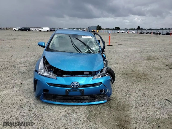 2019 Toyota Prius L Eco with VIN JTDKARFU3K3099712, listed as a Copart auction lot 51109725 with 14,482 mi miles and Salvage Title. Bid and sale history available at carsss.com. Image 11.