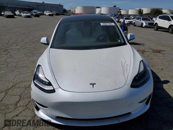 2021 Tesla Model 3 Performance with VIN 5YJ3E1EC5MF077493, listed as a Copart auction lot 48067045 with 44,285 mi miles and Salvage Title. Bid and sale history available at DreamBid. Image 5.