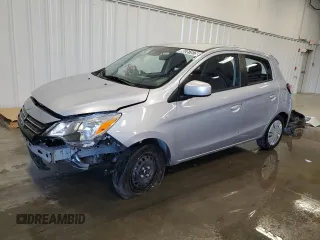 2024 Mitsubishi Mirage ES with VIN ML32AUHJ4RH017072, listed as a Copart auction lot 66261975 with 15,105 mi miles and Salvage title. Bid and sale history available at DreamBid. Image 1.