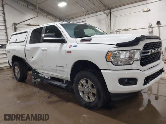 2022 Ram 2500 Big Horn with VIN 3C6UR5DJ4NG370966, listed as a IAAI auction lot 41738339 with 89,787 mi miles. Bid and sale history available at carsss.com. Image 1.