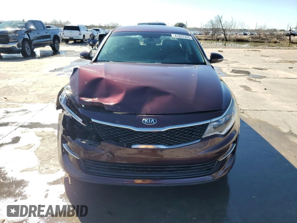 2016 Kia Optima LX with VIN 5XXGT4L35GG082108, listed as a Copart auction lot 41837425 with 78,022 mi miles and Salvage Title. Bid and sale history available at carsss.com. Image 5.