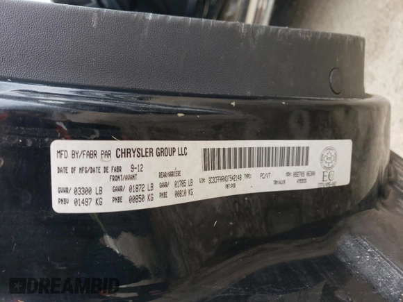 2013 FIAT 500 Pop with VIN 3C3CFFARXDT542148, listed as a Copart auction lot 52289095 with 0 mi miles and Non Repairable. Bid and sale history available at carsss.com. Image 12.