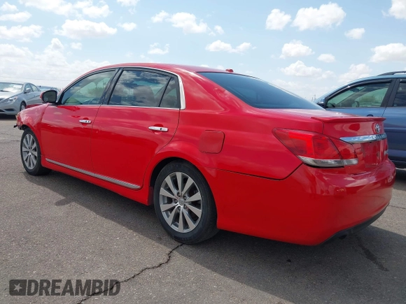 2011 Toyota Avalon with VIN 4T1BK3DB3BU404093, listed as a IAAI auction lot 42163714 with 129,847 mi miles and . Bid and sale history available at carsss.com. Image 3.