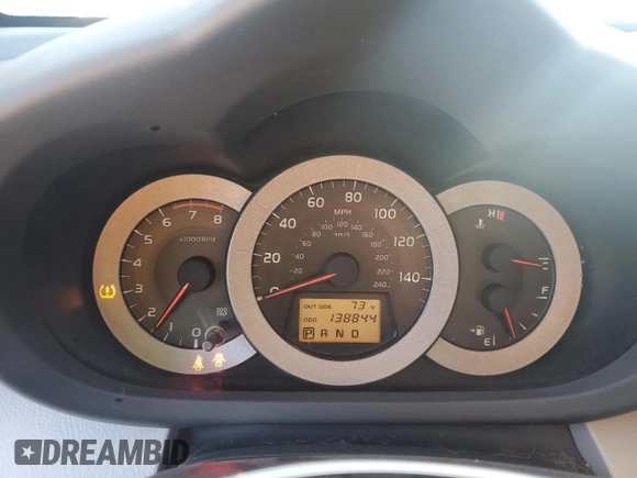 2007 Toyota RAV4 with VIN JTMZK33V575012703, listed as a Copart auction lot 48073095 with 138,844 mi miles and Salvage Title. Bid and sale history available at DreamBid. Image 9.