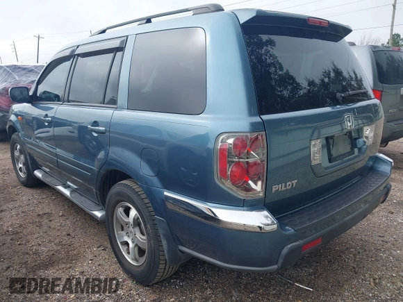 2007 Honda Pilot EX-L with VIN 5FNYF28717B034295, listed as a IAAI auction lot 41631628 with 195,572 mi miles. Bid and sale history available at carsss.com. Image 3.