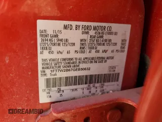 2016 Ford F-250 Lariat with VIN 1FT7W2B67GEB50632, listed as a Copart auction lot 44080195 with 228,859 mi miles and Salvage Title. Bid and sale history available at DreamBid. Image 14.