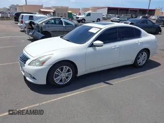 2012 Infiniti G25 Journey z VIN JN1DV6AP4CM812502, wystawiony jako IAAI lot #41928644 z przebiegiem 49 872 mil mil oraz . Historia ofert i sprzedaży dostępna na DreamBid. Obrazek 2.