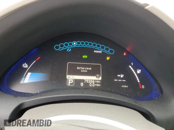 2011 Nissan LEAF SL-e with VIN JN1AZ0CP4BT002048, listed as a Copart auction lot 44965865 with 79,266 mi miles and Clean Title. Bid and sale history available at carsss.com. Image 9.