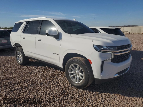 2023 Chevrolet Tahoe LS z VIN 1GNSCMKD7PR283453, wystawiony jako Copart lot #81376314 z przebiegiem 21 308 mil mil oraz Szkoda całkowita • Salvage title. Historia ofert i sprzedaży dostępna na DreamBid. Obrazek 4.