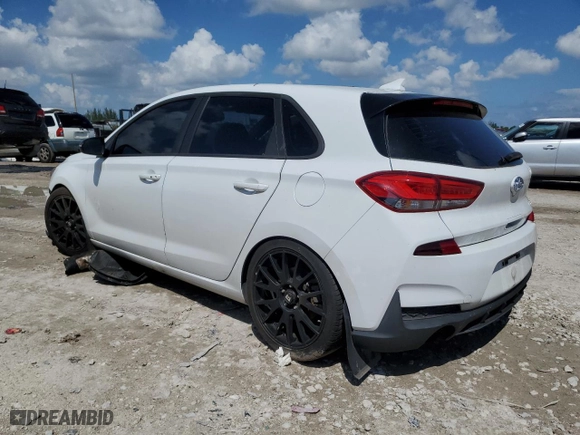 2020 Hyundai Elantra GT N Line with VIN KMHH55LC8LU119981, listed as a Copart auction lot 65494933 with 74,868 mi miles. Bid and sale history available at carsss.com. Image 2.