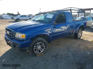 2007 Ford Ranger STX with VIN 1FTYR44U17PA49593, listed as a IAAI auction lot 41493645 with 170,657 mi miles. Bid and sale history available at carsss.com. Image 2.