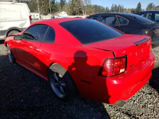 2002 Ford Mustang GT Deluxe with VIN 1FAFP42X22F103532, listed as a Copart auction lot 46759175 with 192,220 mi miles and Salvage Title. Bid and sale history available at carsss.com. Image 2.