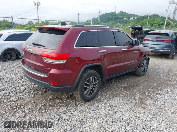 2018 Jeep Grand Cherokee Limited with VIN 1C4RJFBG9JC337526, listed as a IAAI auction lot 42513633 with 86,928 mi miles and . Bid and sale history available at DreamBid. Image 4.