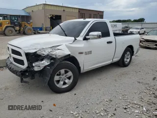 2017 Ram 1500 Express with VIN 3C6JR6AT2HG542205, listed as a Copart auction lot 61227914 with 18,047 mi miles and Salvage title. Bid and sale history available at DreamBid. Image 1.