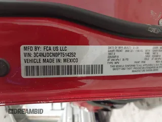 2023 Jeep Compass (RED) Edition with VIN 3C4NJDCN0PT514252, listed as a IAAI auction lot 41575768 with 25,156 mi miles and . Bid and sale history available at DreamBid. Image 9.