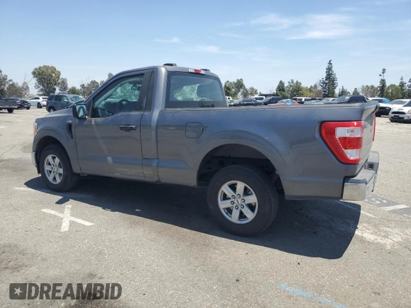 2021 Ford F-150 XL with VIN 1FTMF1C58MKE24095, listed as a Copart auction lot 57686455 with 60,583 mi miles and Salvage title. Bid and sale history available at DreamBid. Image 2.