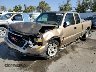 1999 GMC New Sierra 1500 SLE with VIN 2GTEC19T3X1540392, listed as a Copart auction lot 72397134 with 229,247 mi miles and Salvage Title. Bid and sale history available at carsss.com. Image 1.