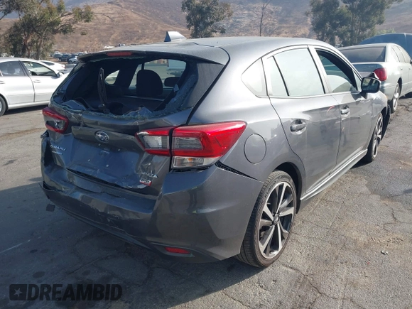 2020 Subaru Impreza Special Sports with VIN 4S3GTAL67L3722550, listed as a IAAI auction lot 41147015 with 42,464 mi miles and . Bid and sale history available at DreamBid. Image 4.
