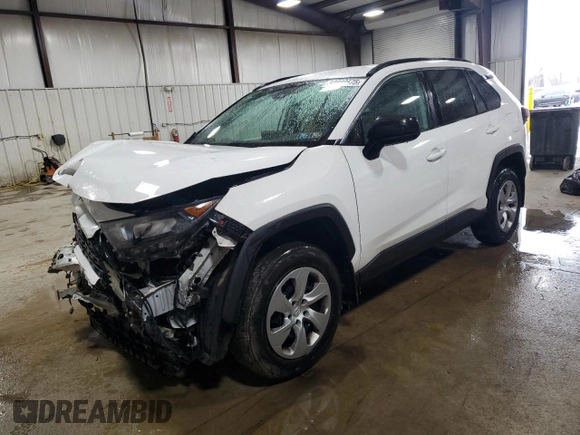 2019 Toyota RAV4 LE with VIN 2T3F1RFV7KC021068, listed as a Copart auction lot 50889575 with 34,749 mi miles and Salvage Title. Bid and sale history available at DreamBid. Image 1.