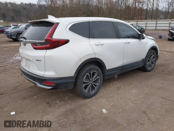 2020 Honda CR-V EX with VIN 5J6RW2H59LL027969, listed as a IAAI auction lot 41452386 with 45,448 mi miles. Bid and sale history available at carsss.com. Image 4.