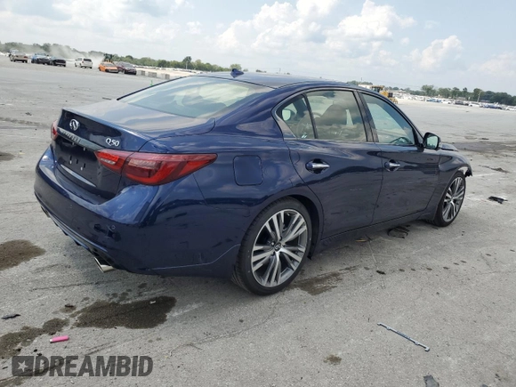 2024 Infiniti Q50 Sensory с VIN JN1EV7CP3RM600092, выставлен на аукционе Copart как лот 65974824 с пробегом 2 732 миль миль и Списание • Salvage title. История ставок и продаж доступна на DreamBid. Изображение 3.