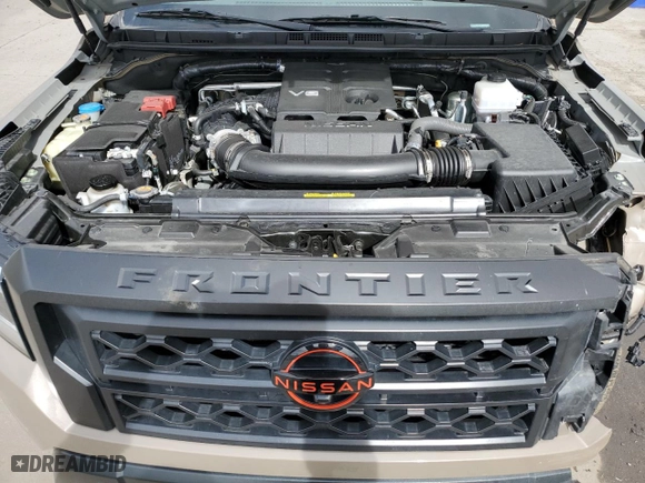 2023 Nissan Frontier PRO-4X with VIN 1N6ED1EK5PN641391, listed as a Copart auction lot 46895485 with 17,465 mi miles and Salvage Title. Bid and sale history available at carsss.com. Image 11.