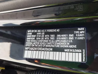 2024 Porsche Cayenne with VIN WP1AA2AY2RDA03634, listed as a IAAI auction lot 41746198 with 5,913 mi miles and . Bid and sale history available at DreamBid. Image 9.
