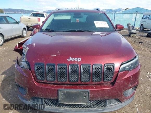2019 Jeep Cherokee Latitude with VIN 1C4PJMCB2KD473832, listed as a IAAI auction lot 41555931 with 104,990 mi miles and . Bid and sale history available at DreamBid. Image 13.