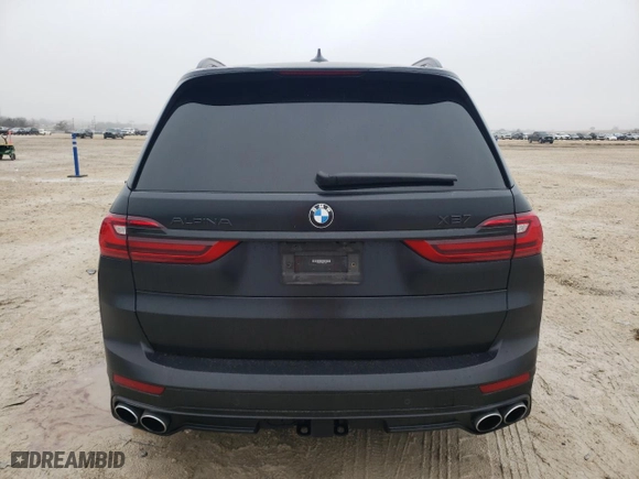 2021 BMW X7 ALPINA XB7 with VIN 5UXCX6C16M9F12347, listed as a Copart auction lot 43182975 with 33,065 mi miles and Salvage Title. Bid and sale history available at carsss.com. Image 6.