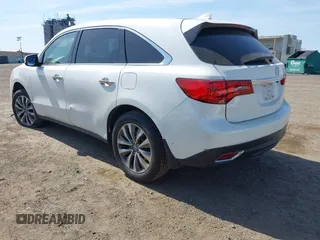 2016 Acura MDX w/Tech with VIN 5FRYD3H46GB007383, listed as a IAAI auction lot 42101738 with 150,207 mi miles. Bid and sale history available at carsss.com. Image 3.