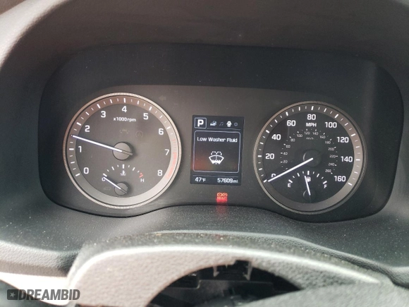 2018 Hyundai Tucson SE with VIN KM8J23A45JU698516, listed as a Copart auction lot 49079215 with 57,609 mi miles and Salvage Title. Bid and sale history available at carsss.com. Image 9.