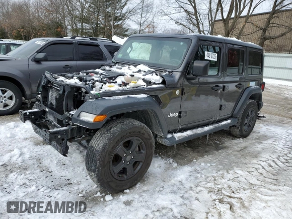 2018 Jeep Wrangler Unlimited Sport S z VIN 1C4HJXDG6JW302326, wystawiony jako Copart lot #44610725 z przebiegiem 74 081 mil mil oraz Szkoda całkowita • Salvage title. Historia ofert i sprzedaży dostępna na DreamBid. Obrazek 1.