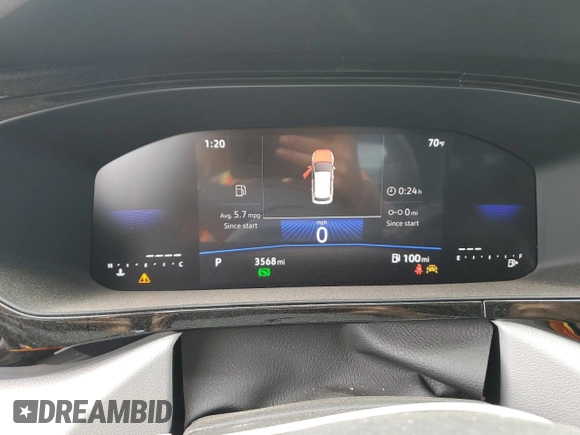 2024 Volkswagen Taos S с VIN 3VV5X7B27RM105381, выставлен на аукционе Copart как лот 51147615 с пробегом 3 568 миль миль и Списание • Salvage title. История ставок и продаж доступна на DreamBid. Изображение 9.