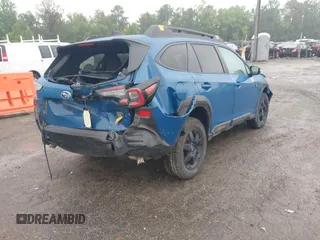 2025 Subaru Outback Wilderness with VIN 4S4BTGUD4S3161499, listed as a IAAI auction lot 42363961 with 13,293 mi miles and . Bid and sale history available at DreamBid. Image 4.