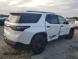 2021 Chevrolet Traverse Premier with VIN 1GNERKKW6MJ129344, listed as a Copart auction lot 80204484 with 69,387 mi miles and Salvage Title. Bid and sale history available at carsss.com. Image 3.