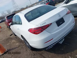 2024 Mercedes-Benz C 300 with VIN W1KAF4HB6RR160723, listed as a IAAI auction lot 41786550 with 7,204 mi miles and . Bid and sale history available at DreamBid. Image 3.