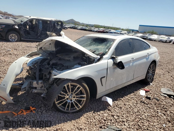 2018 BMW 4 Series 430i with VIN WBA4J1C5XJBG77414, listed as a Copart auction lot 73035384 with Not Provided miles and Salvage Title. Bid and sale history available at DreamBid. Image 1.