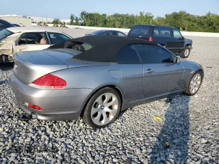 2004 BMW 6 Series 645Ci z VIN WBAEK73424B322606, wystawiony jako Copart lot #57434555 z przebiegiem Nie podano mil oraz Szkoda całkowita • Salvage title. Historia ofert i sprzedaży dostępna na DreamBid. Obrazek 3.