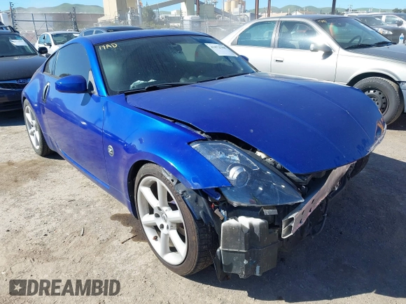 2004 Nissan 350Z Touring with VIN JN1AZ34D34T165329, listed as a IAAI auction lot 41872788 with 199,196 mi miles. Bid and sale history available at carsss.com. Image 1.