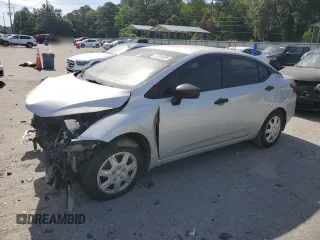 2021 Nissan Versa S with VIN 3N1CN8DV1ML810266, listed as a Copart auction lot 57785395 with 74,740 mi miles and Salvage title. Bid and sale history available at DreamBid. Image 1.