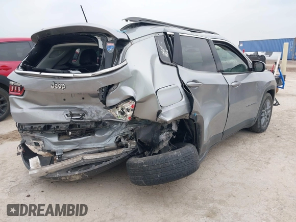 2019 Jeep Compass Altitude z VIN 3C4NJCBB3KT726640, wystawiony jako IAAI lot #41952843 z przebiegiem 51 844 mil mil oraz . Historia ofert i sprzedaży dostępna na DreamBid. Obrazek 4.